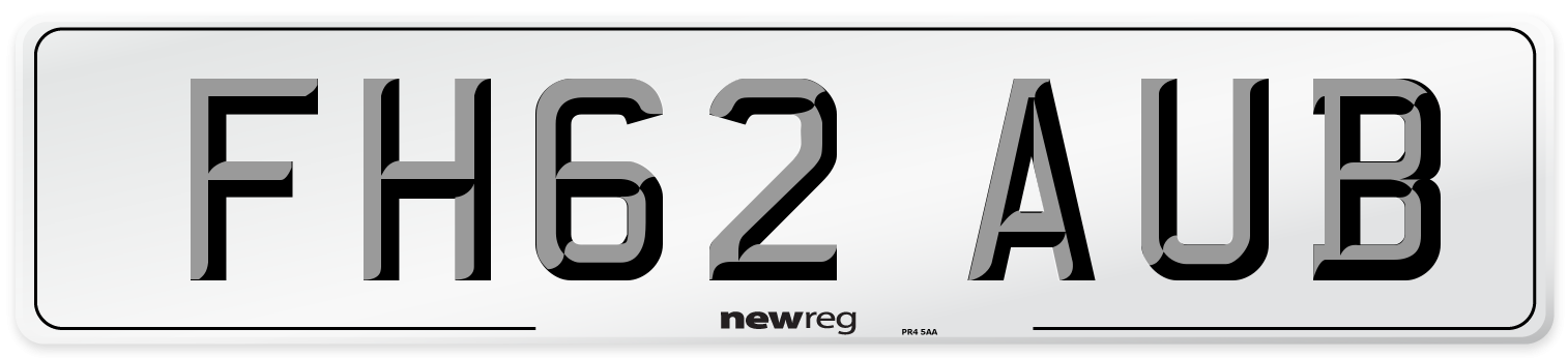 FH62 AUB Number Plate from New Reg